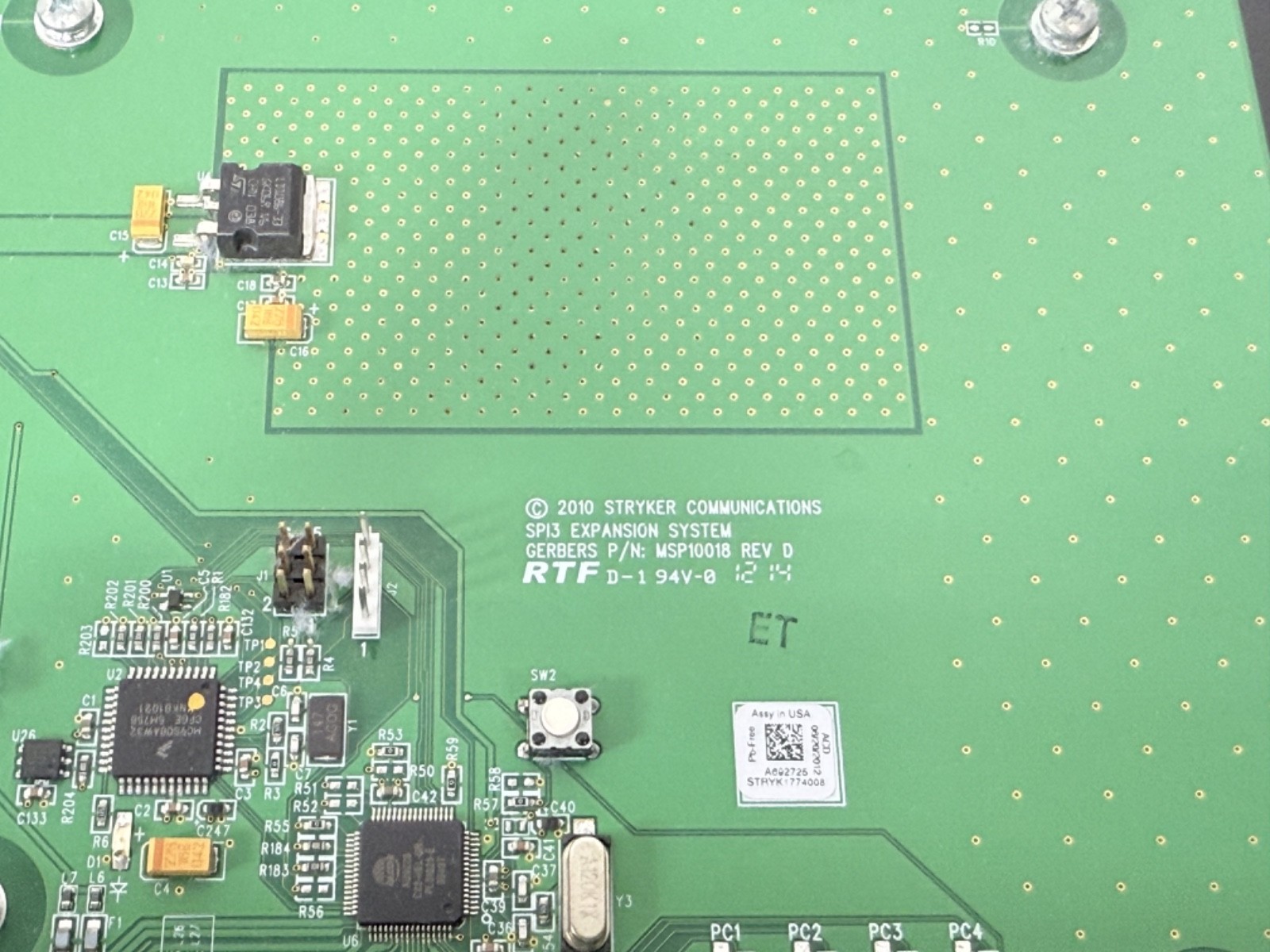 Stryker Communications SPI3 Expansion Module MSP10276 Rev A –Medical System Part
