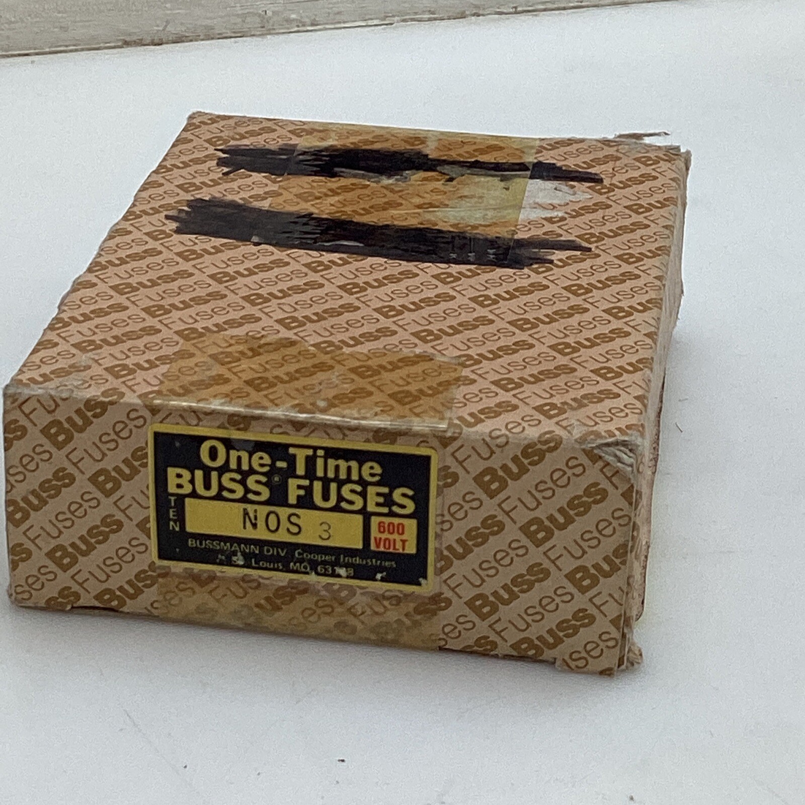 *LOT OF 10* NEW BUSS NOS 3 ONE-TIME 3 AMP 3A FUSES NOS3