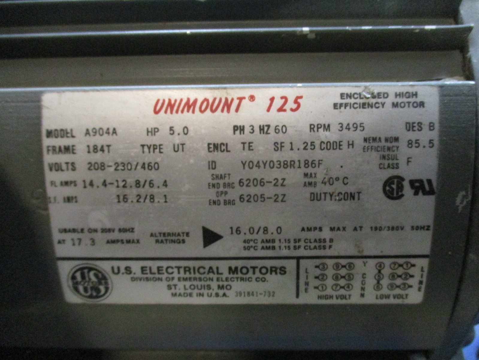 Unimount 5HP Electric Pump Enclosed High Efficient Motor Goulds Pump 52997PRX
