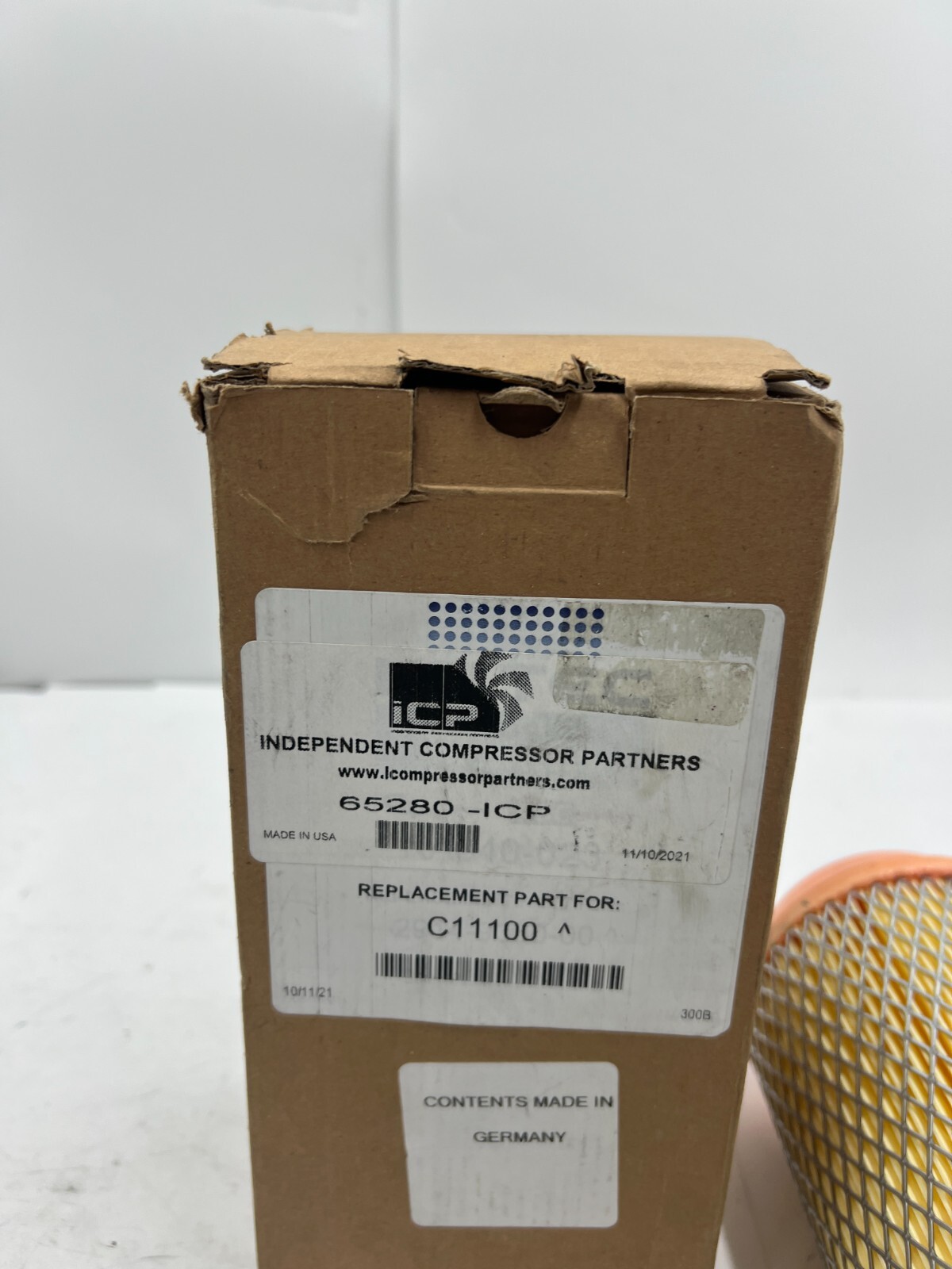 ICP Independent Compressor Partner Replacement Filter 65280-ICP fits C11100