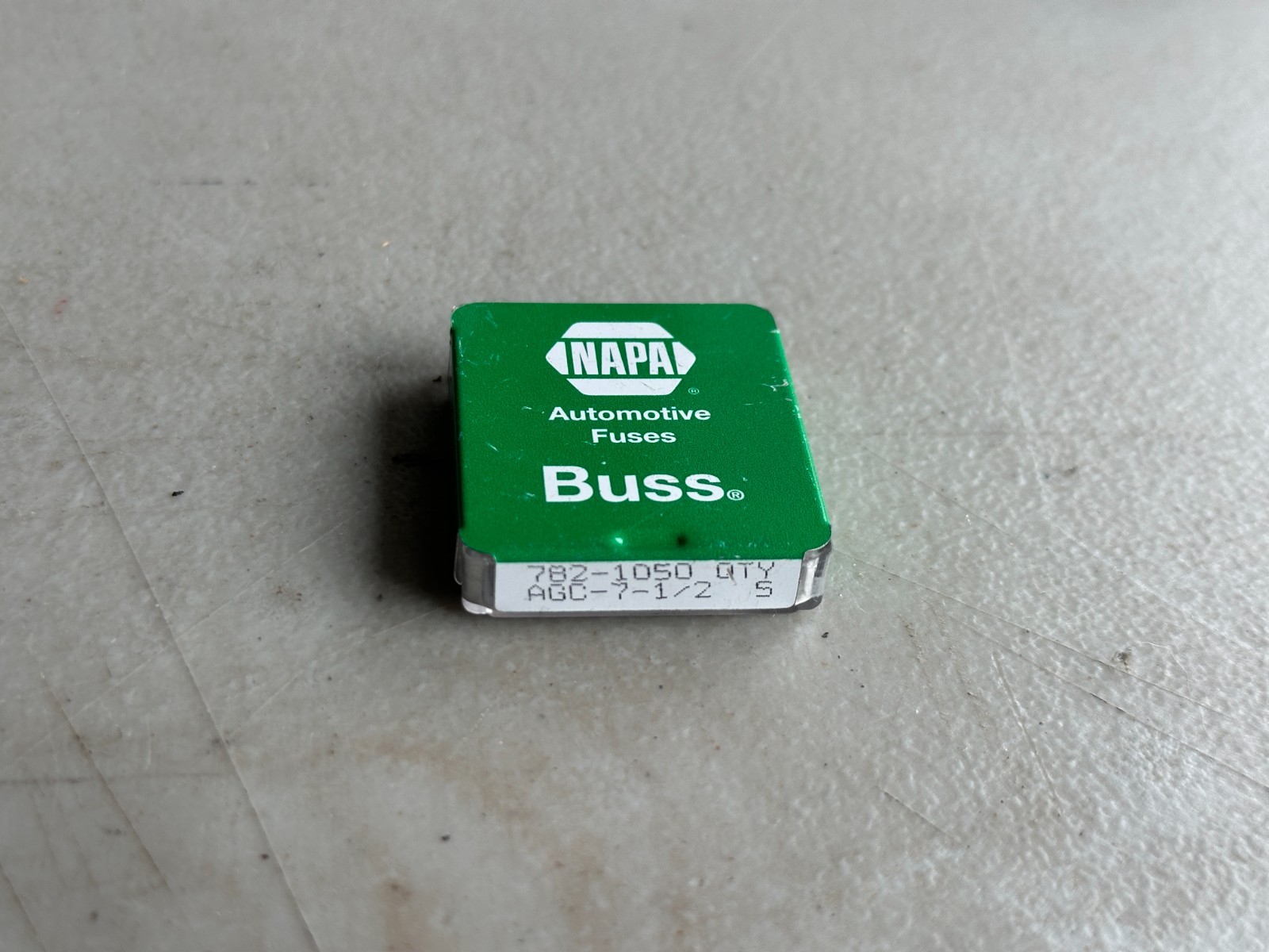 Napa Automotive Fuses 782-1051 AGC-10 5 pack 7 1/2 NOS