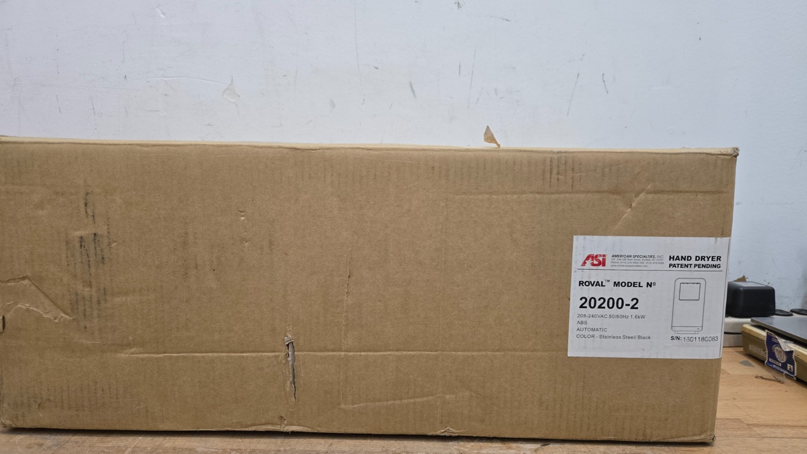 ASi Commercial Hand Dryer Roval 20200-2 Stainless Steel