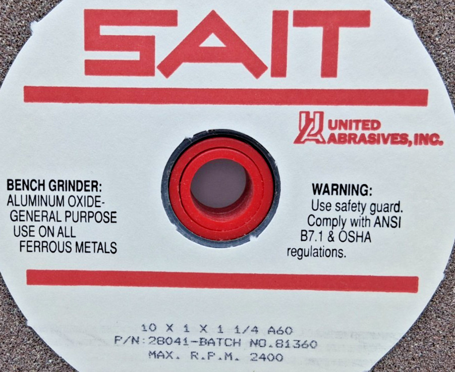 Sait 28041 Type 1 Bench Grinding Wheel