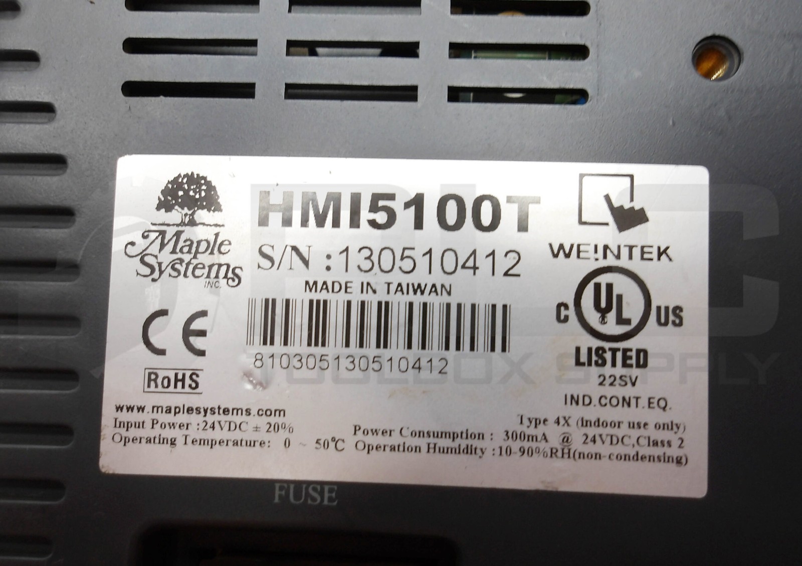 MAPLE SYSTEMS HMI5100T 10 IN INTERFACE SCREEN *READ*