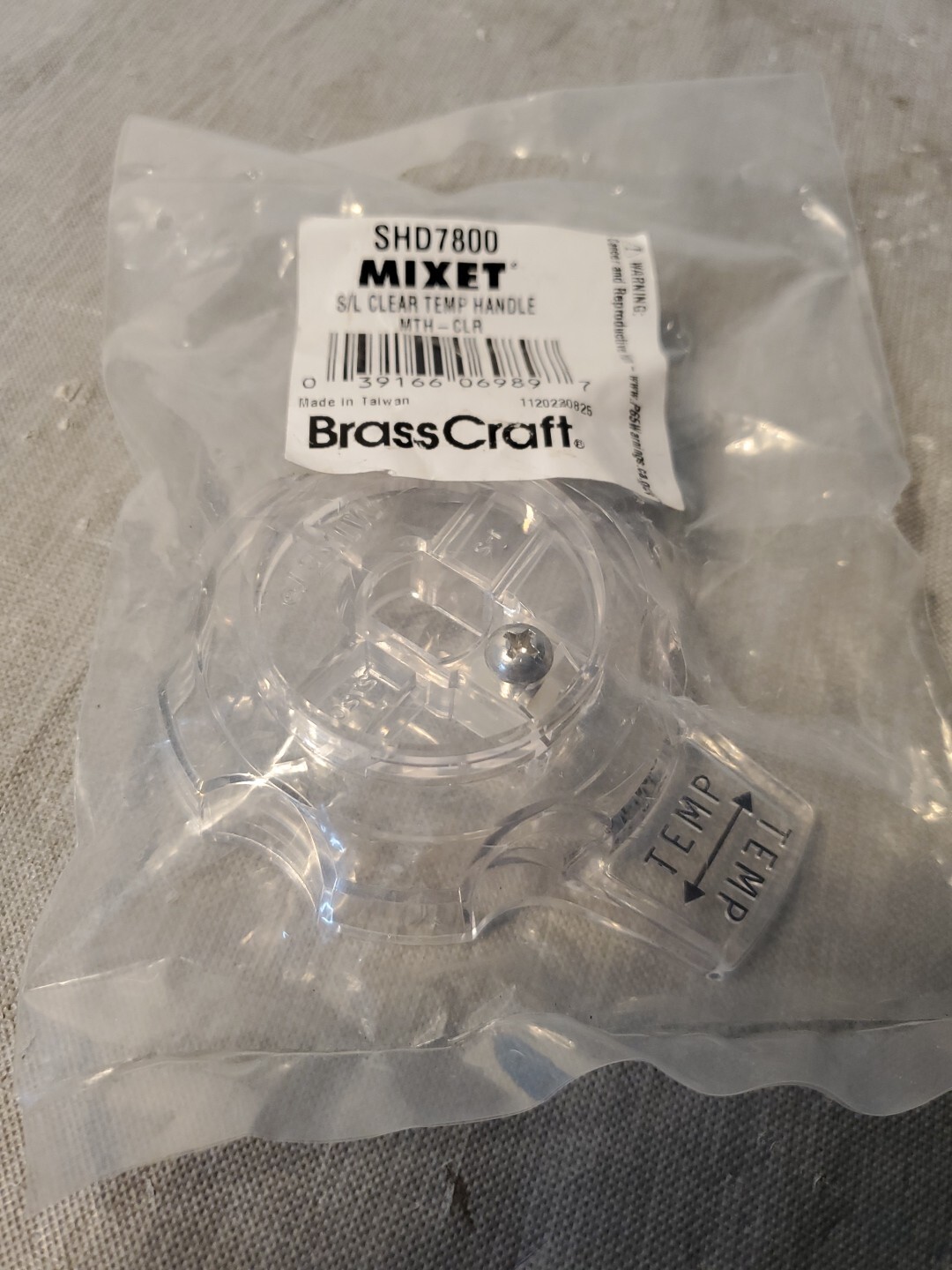BrassCraft Mixet S/l Clear Temp Handle Shd7800