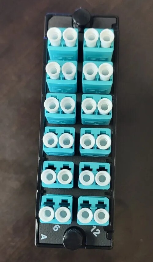Panduit FC2XO-24-10AS OM3 MM LC 24 DUPLEX Apdapter QuickNet Opticom Cassette