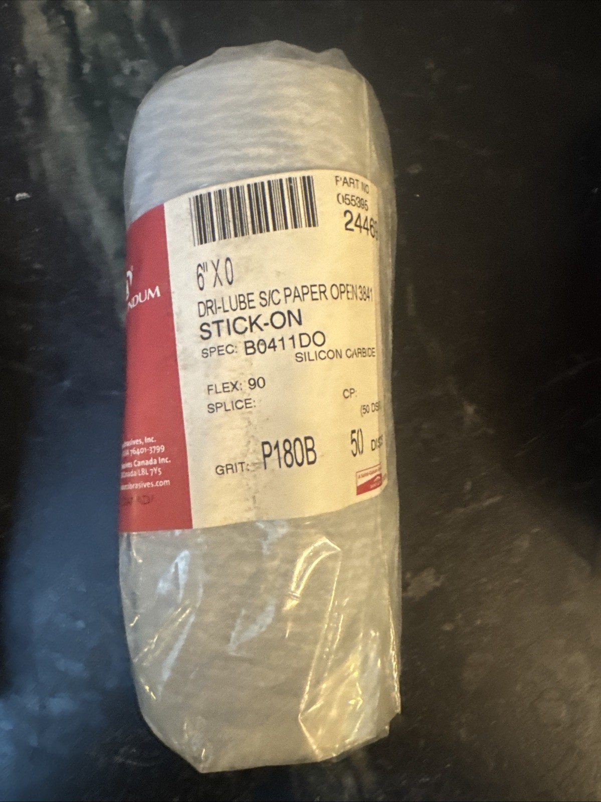 saint gorbain 24467 24469 24471, P80, P180B, P320B 6 Inch / 50 3x Partial Rolls