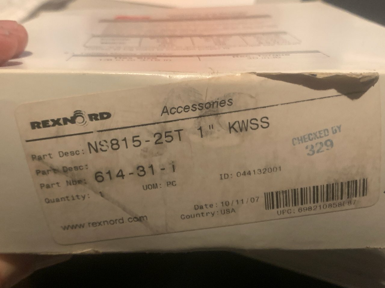 REXNORD NS815-25T 1″ bore – NEW IN BOX