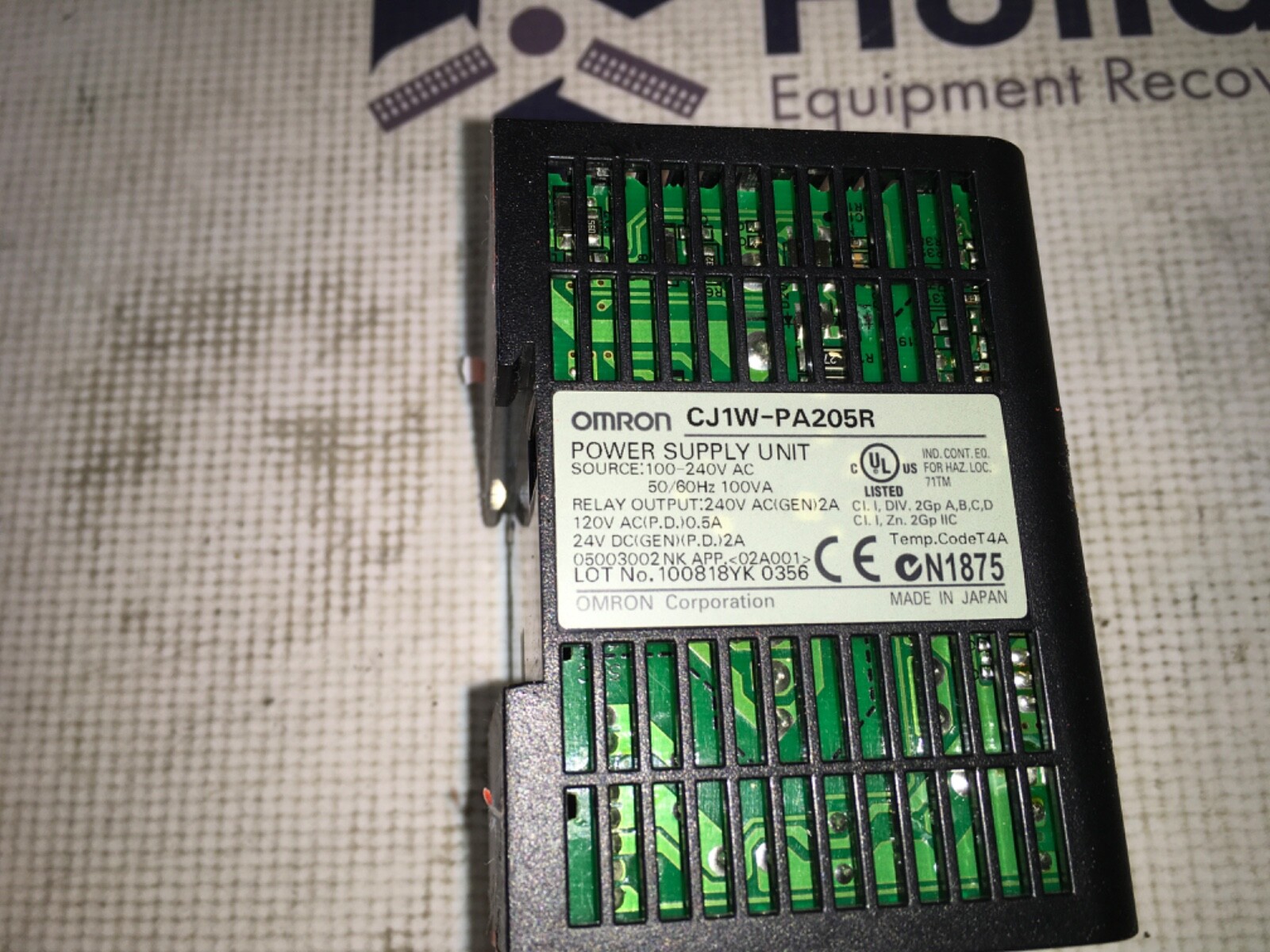 Omron power supply, CJ1W-PA205R, NOS, LG-2080