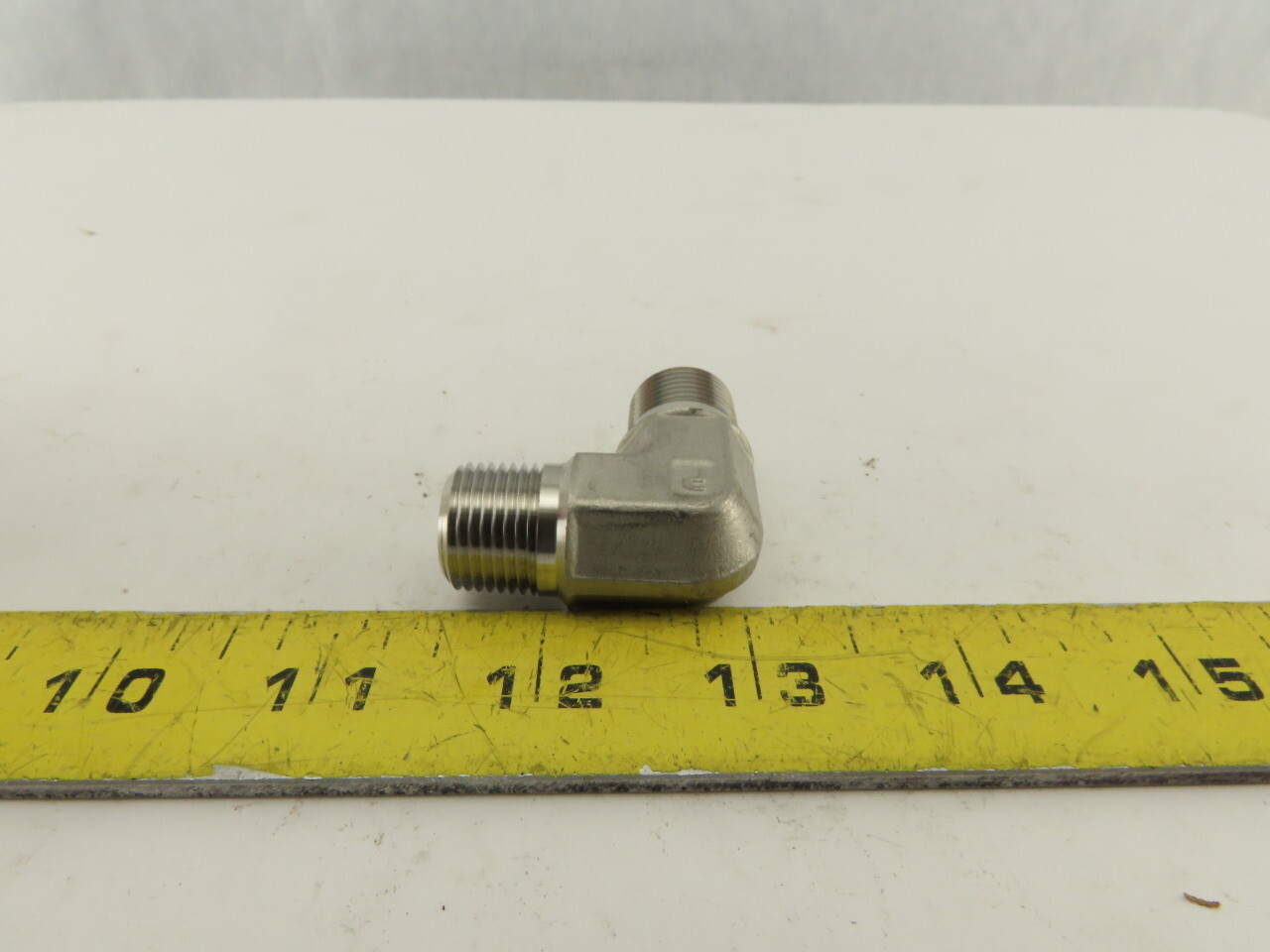 Parker 3/8″ Male NPT X 3/8″ Male NPT 90° Elbow Fitting 316 Stainless Lot of 3