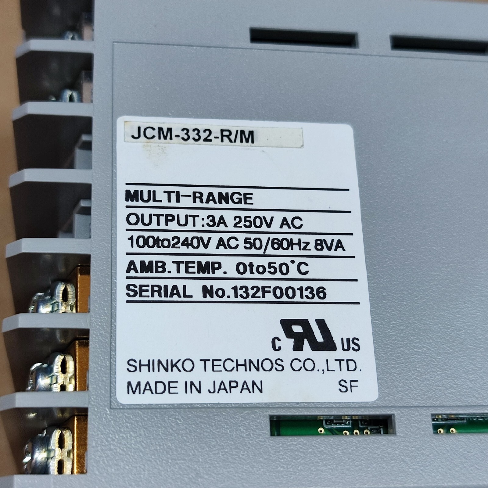 JCM-332-R/M SHINKO TEMPRATURE CONTROLLER JCM-332-R/M