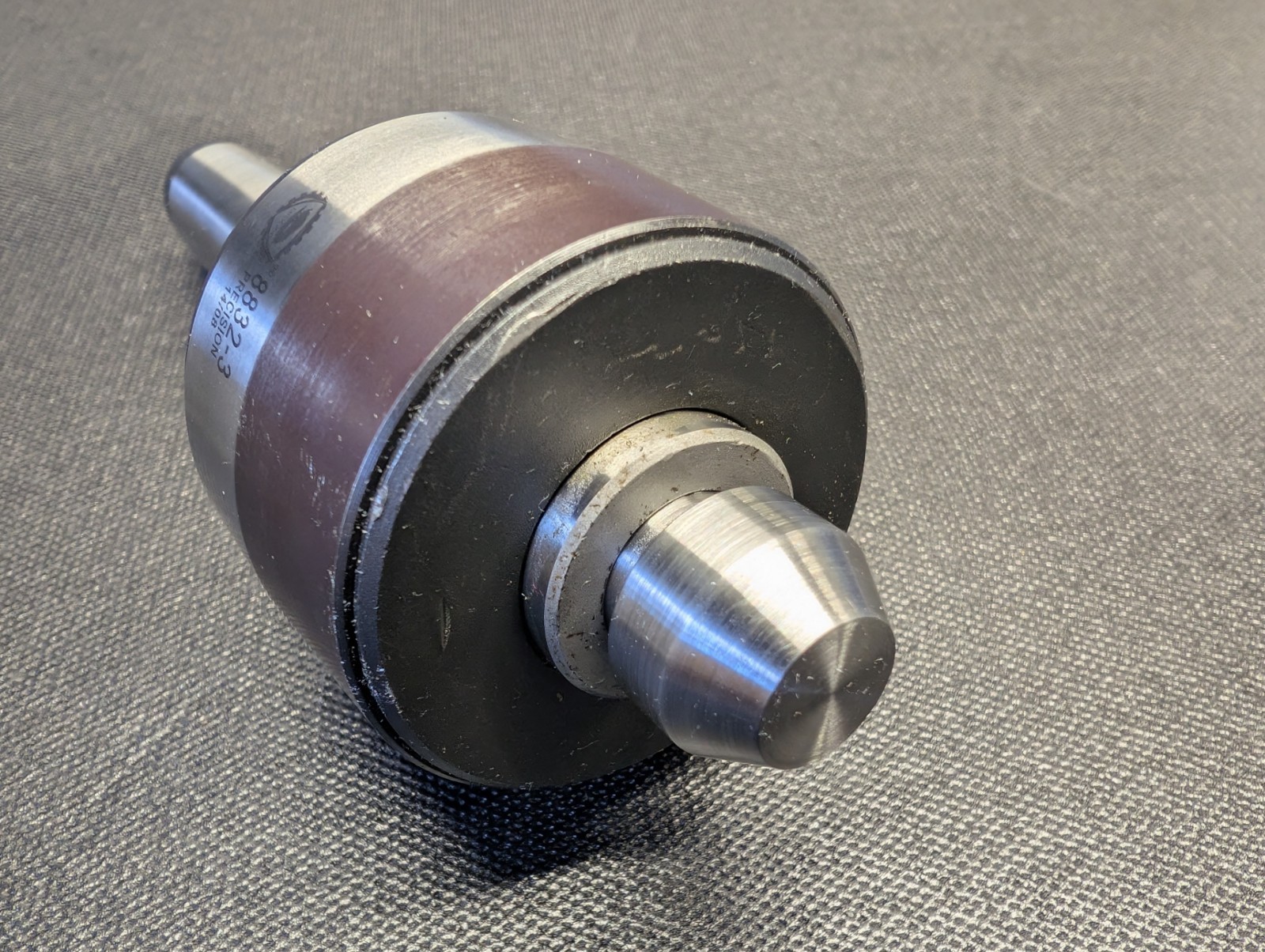 Bison 8832-3 Morse No. 3 Live Center With 60-Deg 5-570-203 Modified Blunt Insert