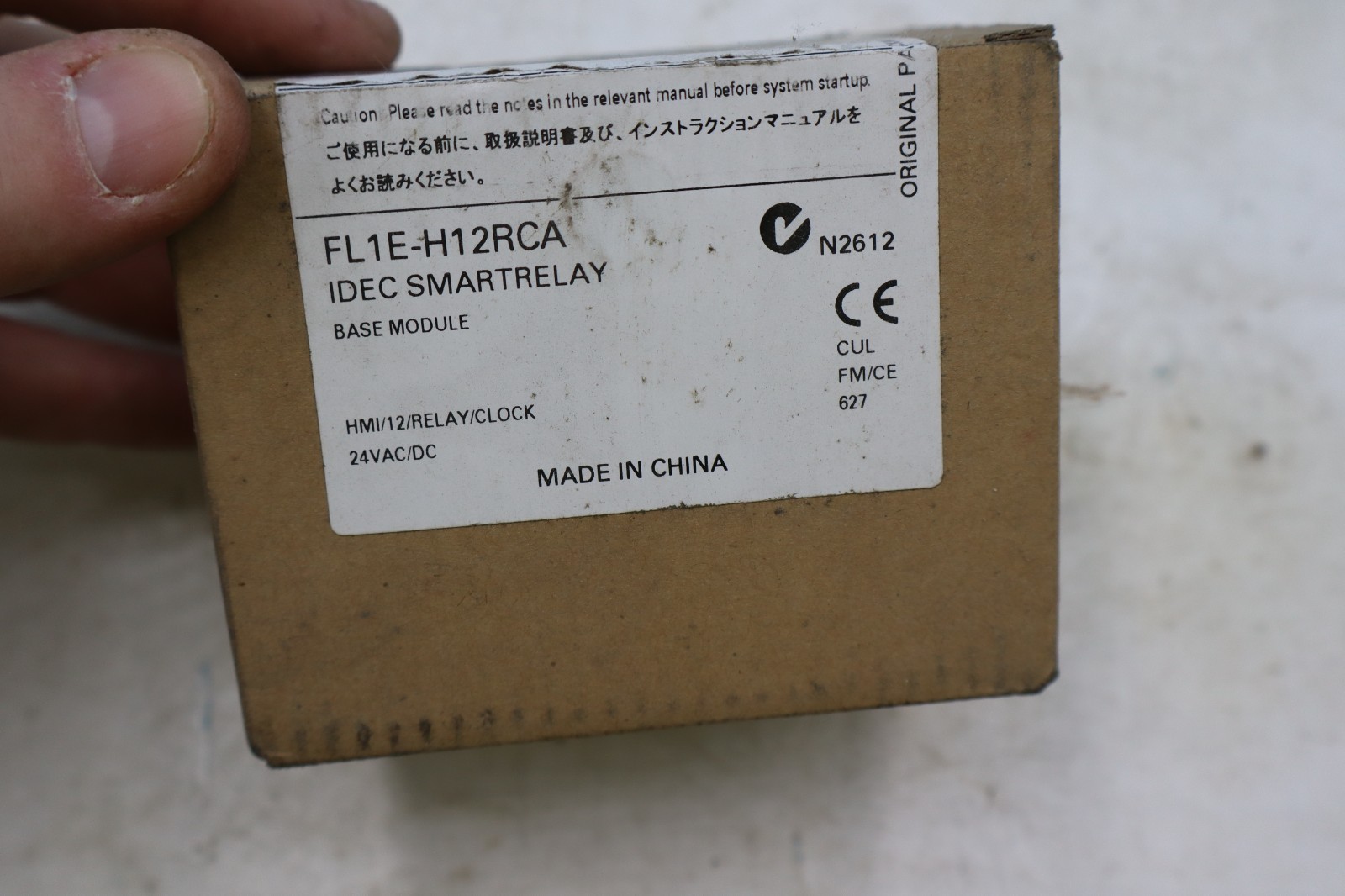 IDEC FL1E-H12RCA SMARTRELAY CPU 24VAC-DC PLC Programmable Logic Controller