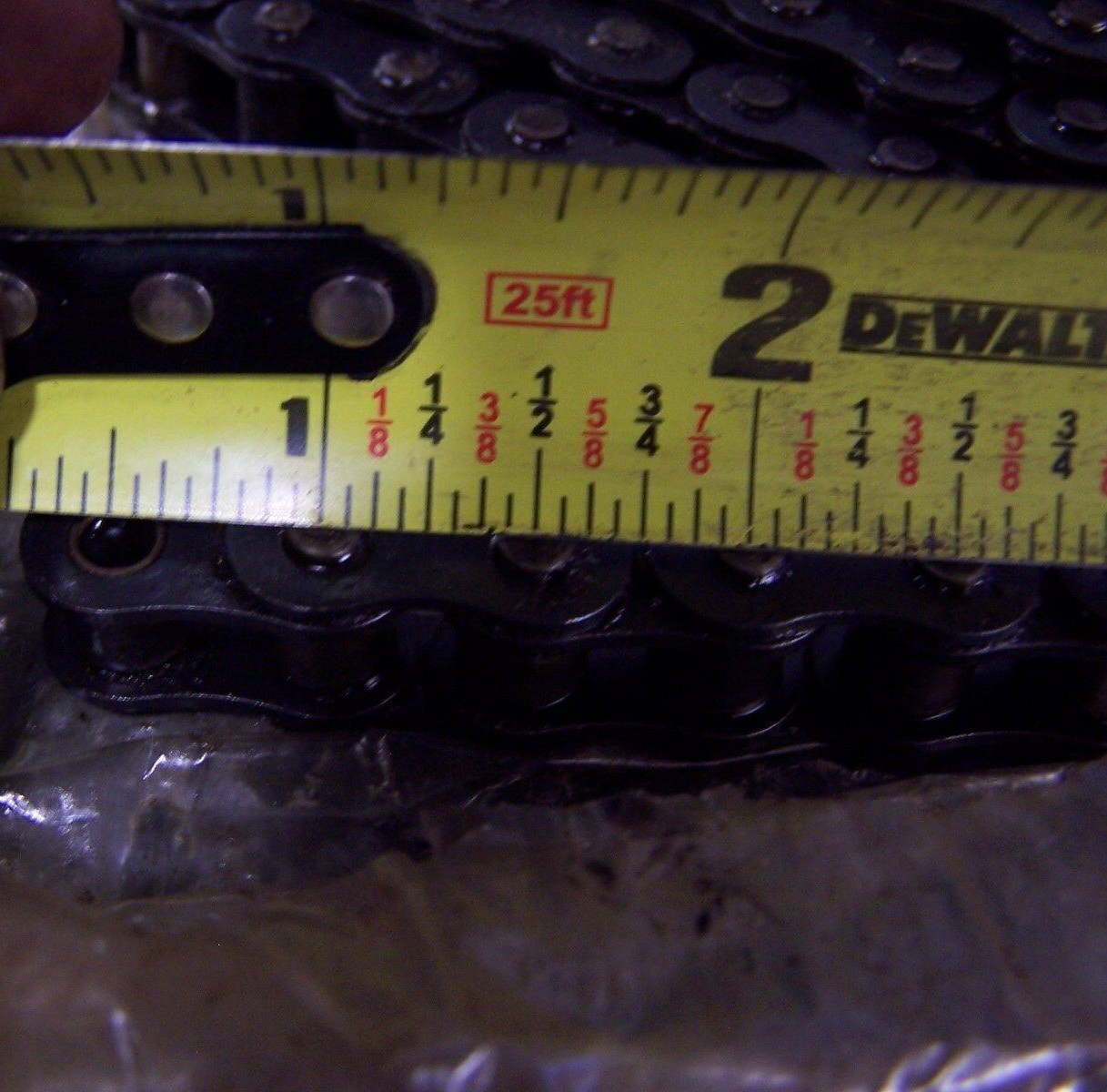 NEW PT INTERNATIONAL ROLLER CHAIN 1/2″ PITCH 16FT LONG RIVITED E08B-1
