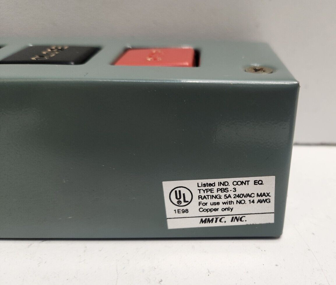 MMTC 3 BUTTON CONTROL STATION PBS-3