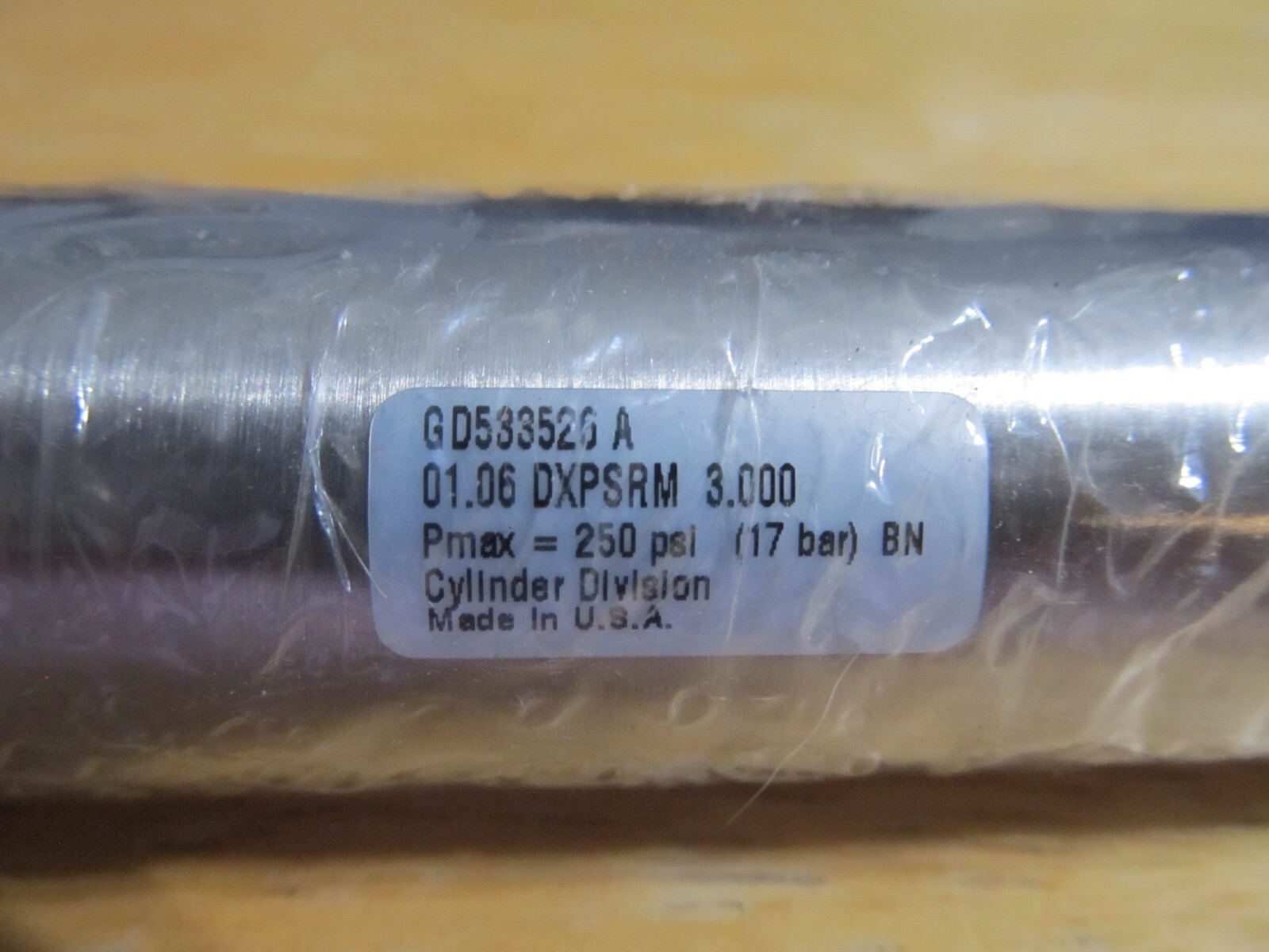 NEW SCHRADER BELLOWS 01.06DXPSRM-3.000 PNEUMATIC CYLINDER