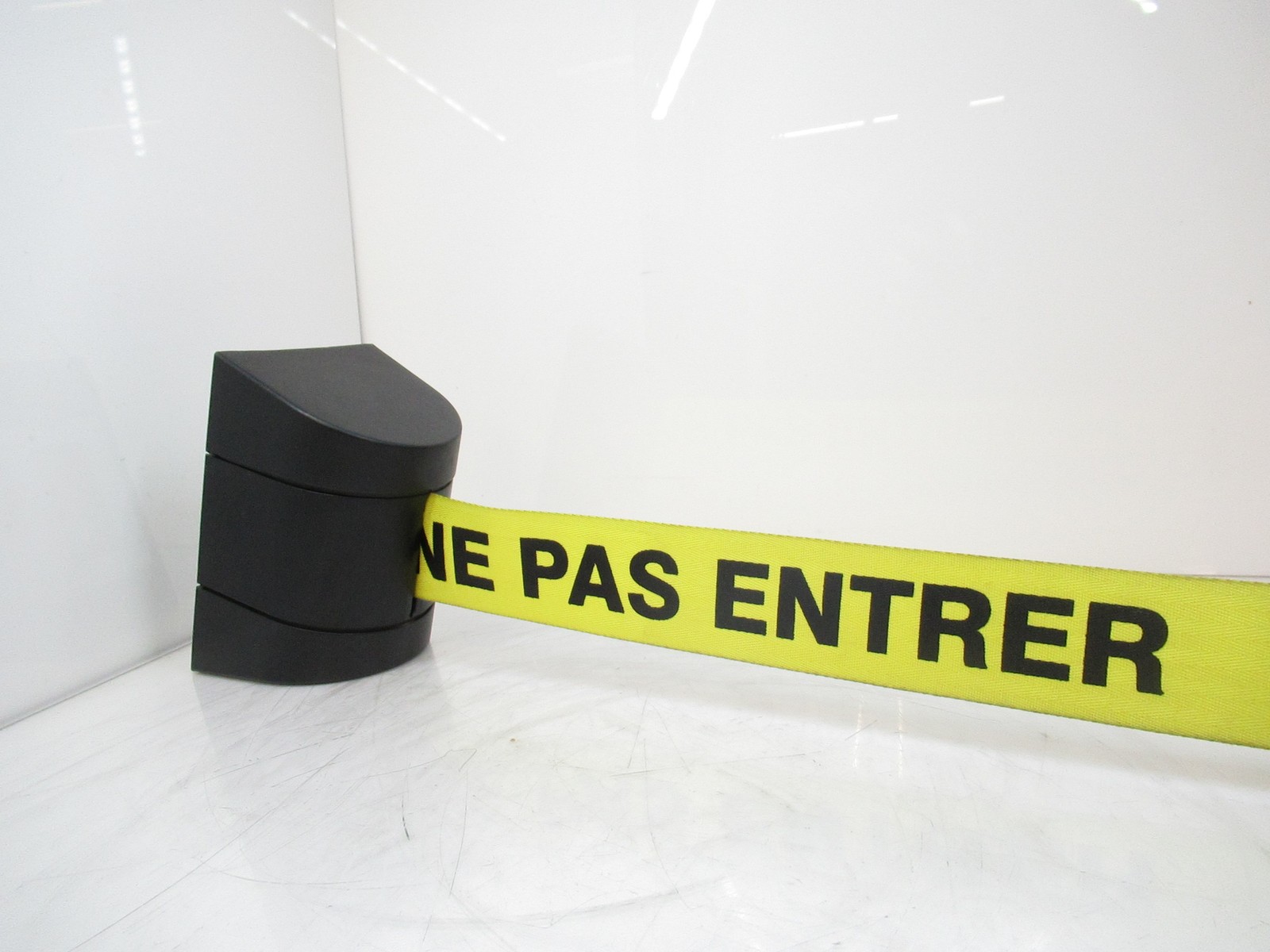 Tensabarrier Fixed Mount Retractable Belt Barrier, 15 Feet Long
