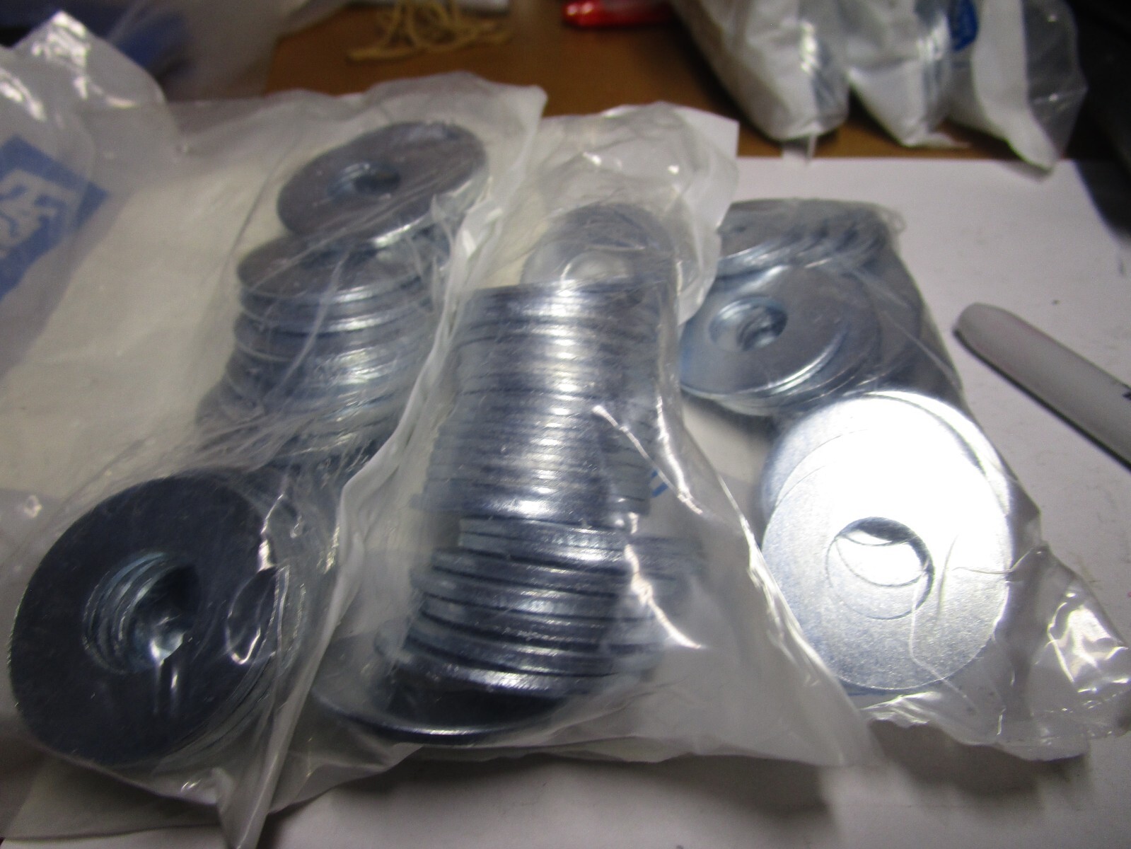 1/2″ x 1.375″ OD Low Carbon Zinc Steel USS General Purpose Flat Washer QTY 75