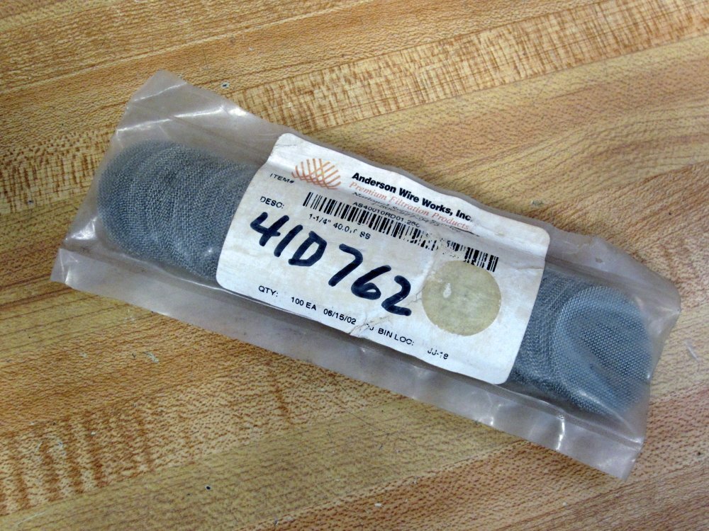 Anderson Wire Works AS40010RD01.250 1-1/4″ 40.0.0 SS Screen (Pack of 100)