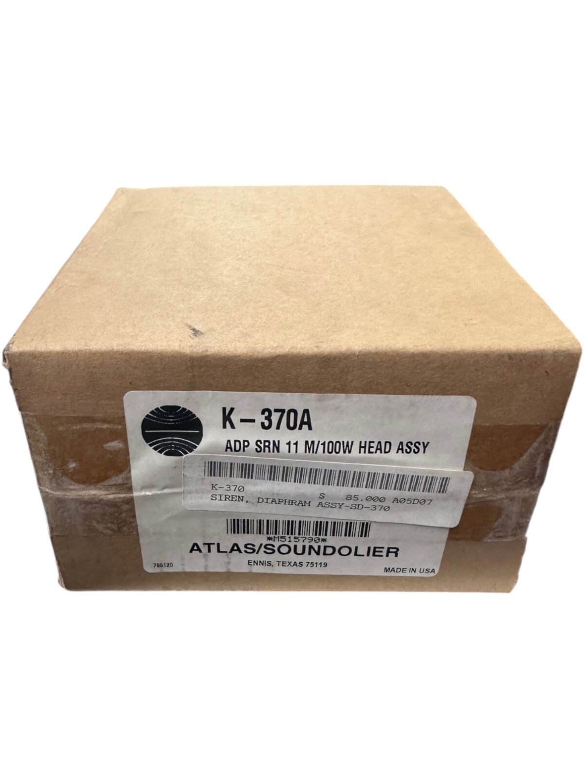 ATLAS Soundolier K-370A ADP SRN 11 M/100W Head Assy **SALE**