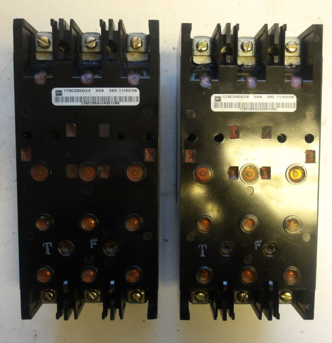 CUTLER HAMMER P/N: FB3050PVL 3POLE 600VAC 50AMPS TYPE FB TRI PAC ADDON