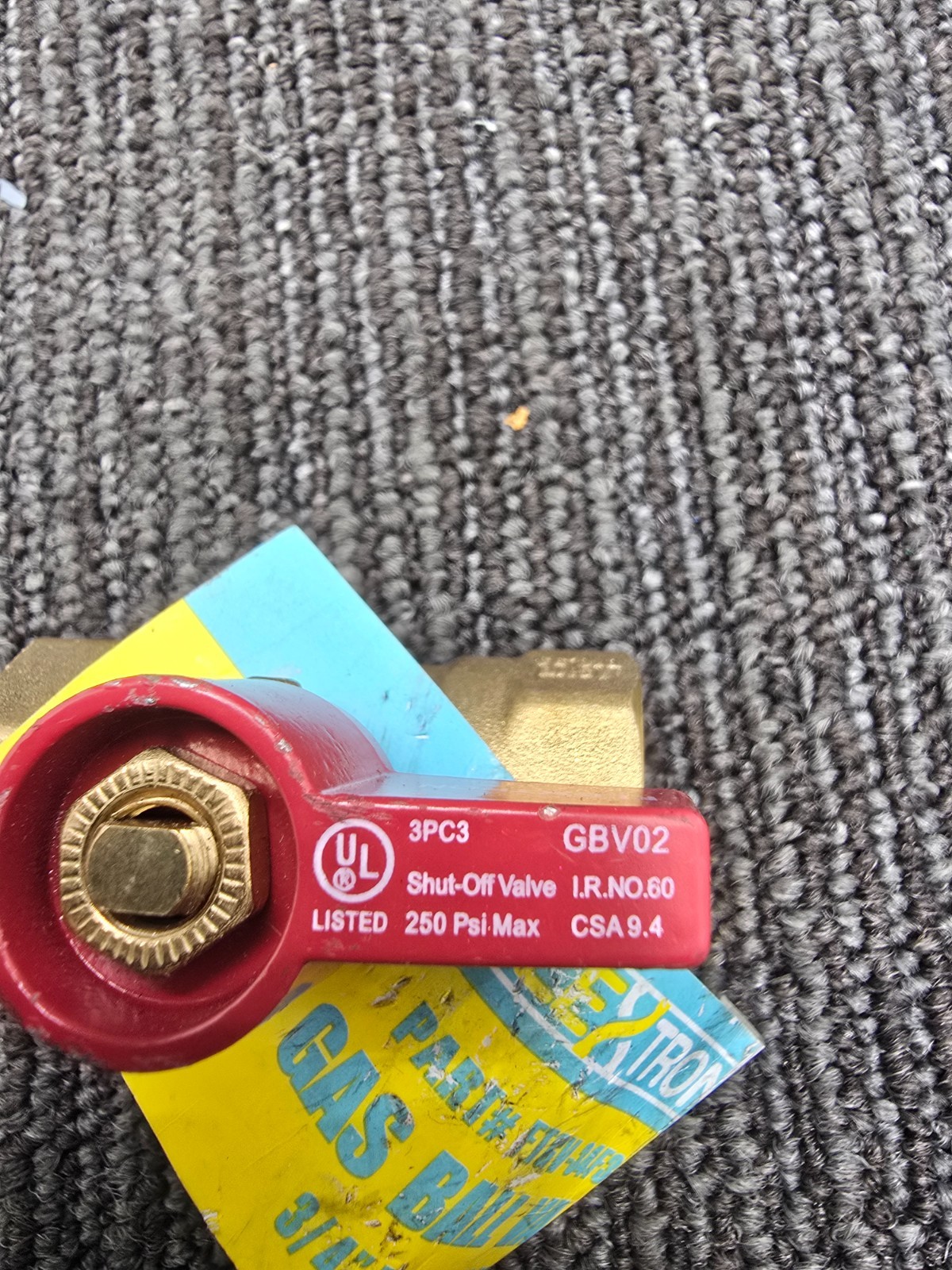 (QTY 3) Flextron FTGV-34F34F Gas Ball Valve 3/4″ FIP x 3/4″ FIP
