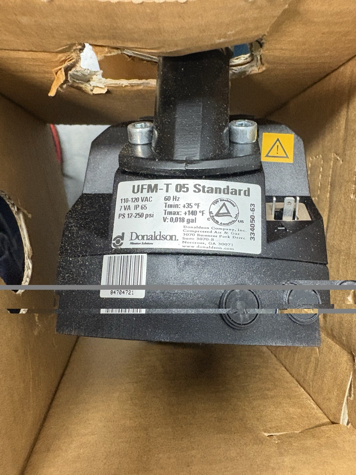 DONALDSON ULTRAFILTER AG0018 SP NPT ECOZ / UFM-T 05 ELECTRIC DRAIN NEW AG 0018SP