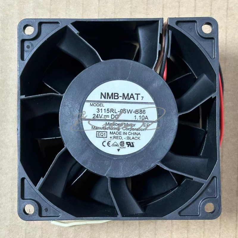 1PCS NMB-MAT 3115RL-05W-B86 24V 1.10A 8CM 4-wire inverter cooling fan