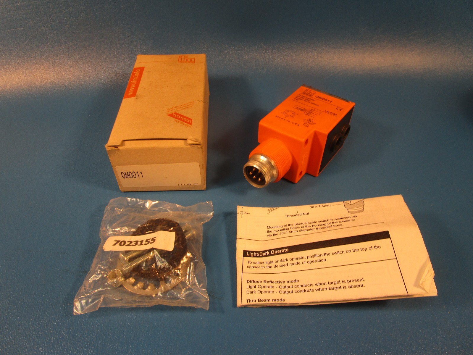 IFM OM0011, FIBRE-OPTIC AMPLIFIER