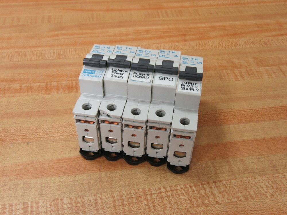 Terasaki Din-T 10 10A NHP Circuit Breaker DinT10 (Pack of 5)