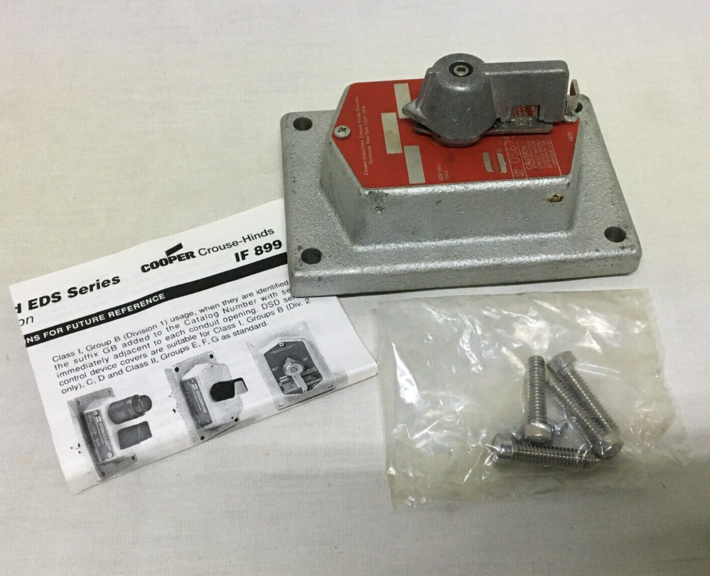 Crouse Hinds DS675 Explosion Proof Front Operate Selector Switch Cover (#20475)