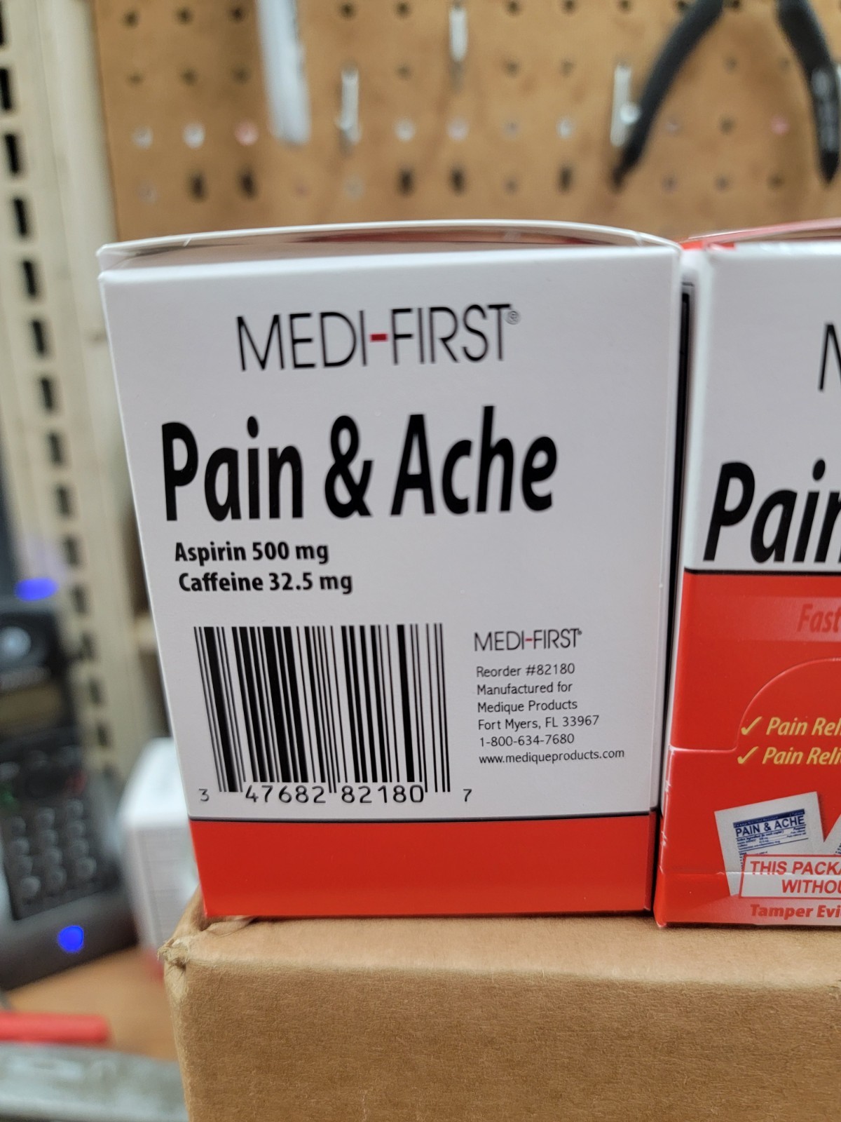 MEDI-FIRST 882180 Pain/Ache,500mg,5 Boxes, PK400. Exp 3/25, Great For Hangovers
