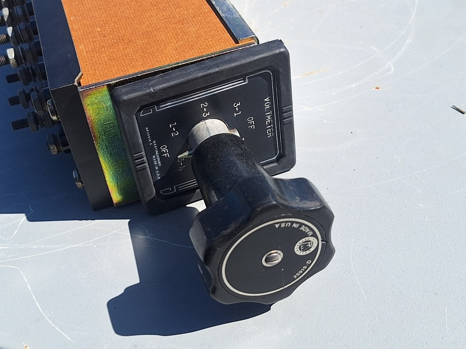 WESTINGHOUSE/ELECTROSWITCH 1802 156 TYPE W CONTROL SWITCH VOLTMETER 1802156