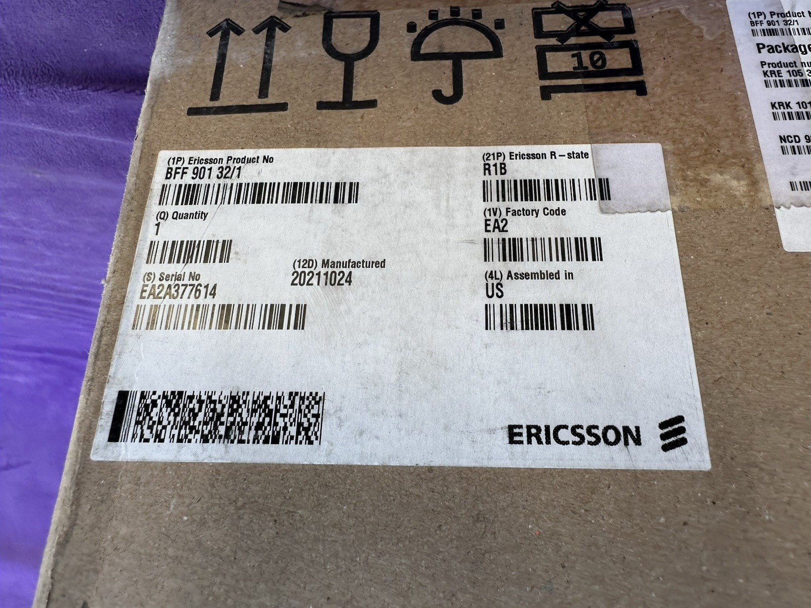 Ericsson 5G NR mmWave 39GHz Streetmacro 6701 B260 Radio Antenna AAU BFF 901 32/1
