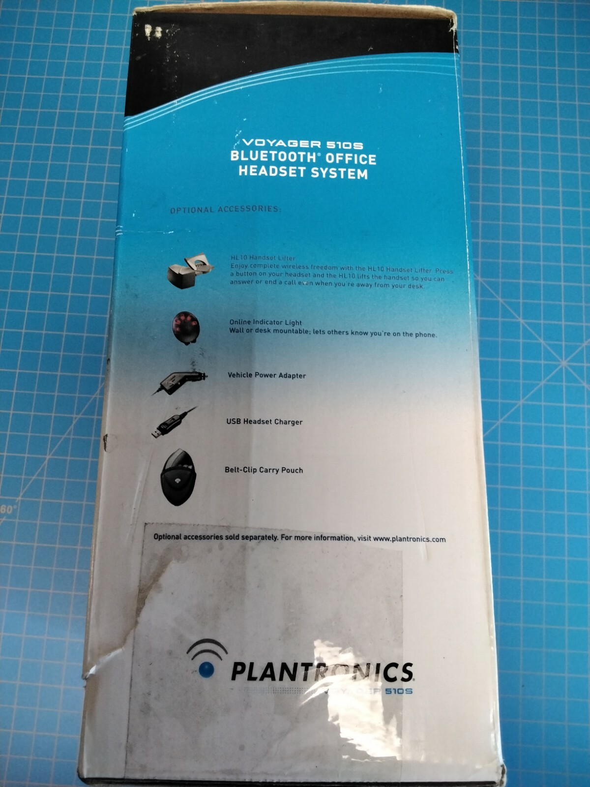 Plantronics Voyager 510S Bluetooth Wireless Headset in Black/Grey