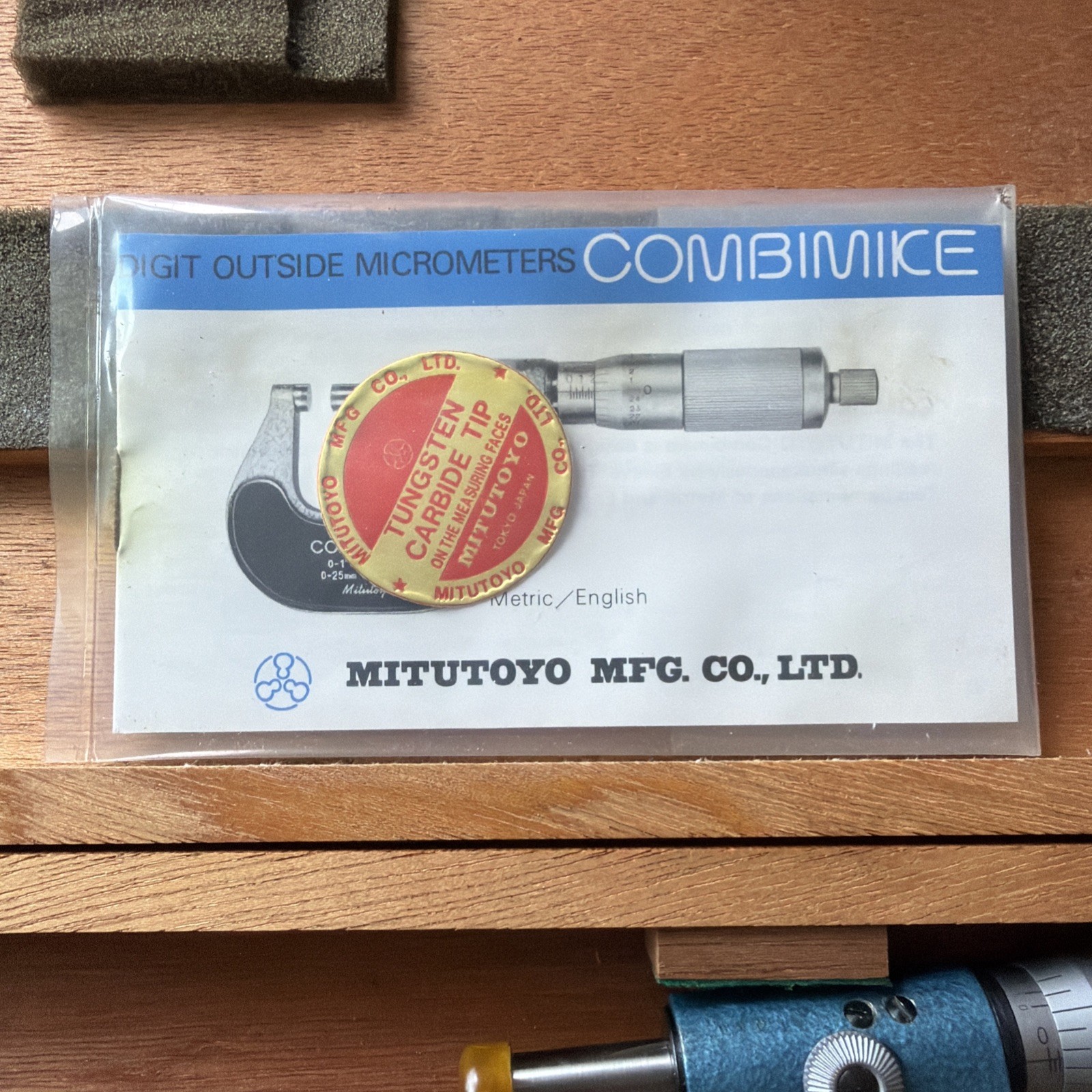 Mitutoyo 5-6” Digit Outside Micrometer 127-152.4mm .0001” w/ Case Vintage Tools