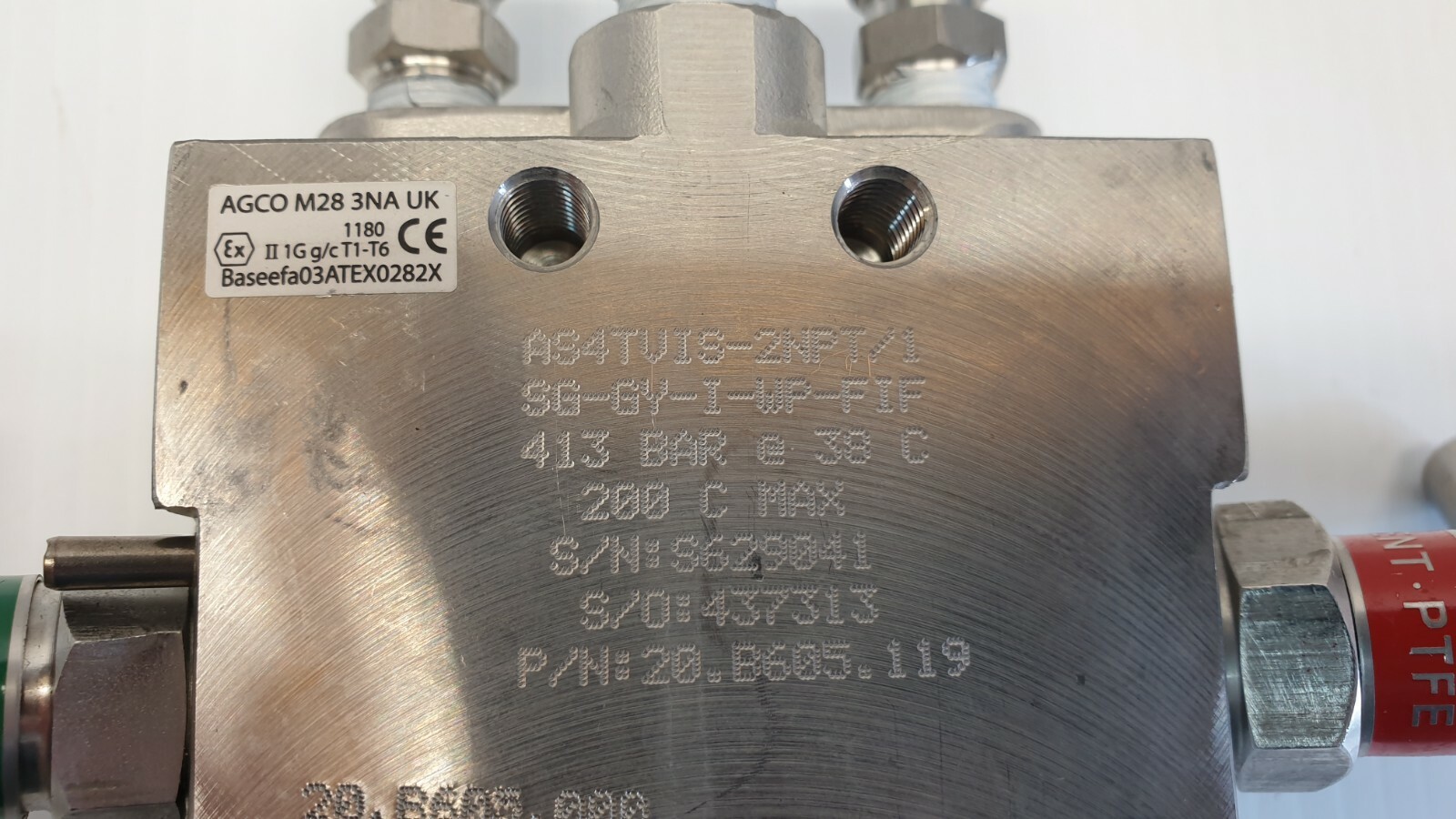 Anderson Greenwood ACGO AS4TVIS-2NPT/1 SG-GY-I-WP-FIF Manifold block assembly