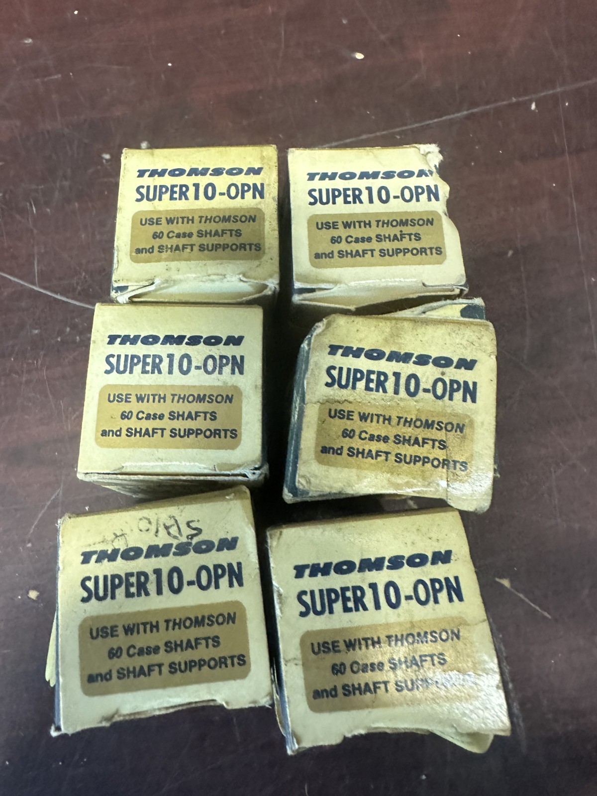 Thomson SUPER10-OPN Lot of 6 Bearings New in Box Shipped Priority Mail