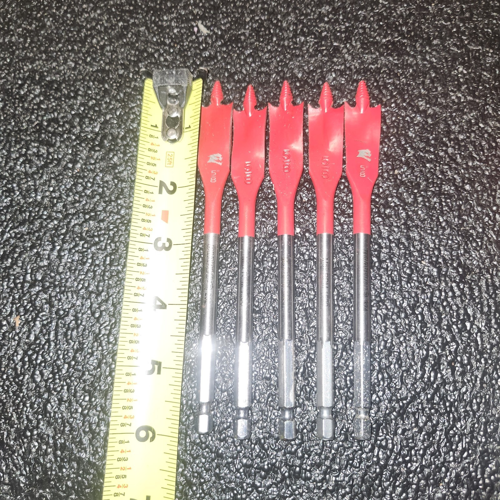 (QTY 5) Diablo SPEEDemon Spade Bit 5/8 Inch Hex Shank High Speed Steel