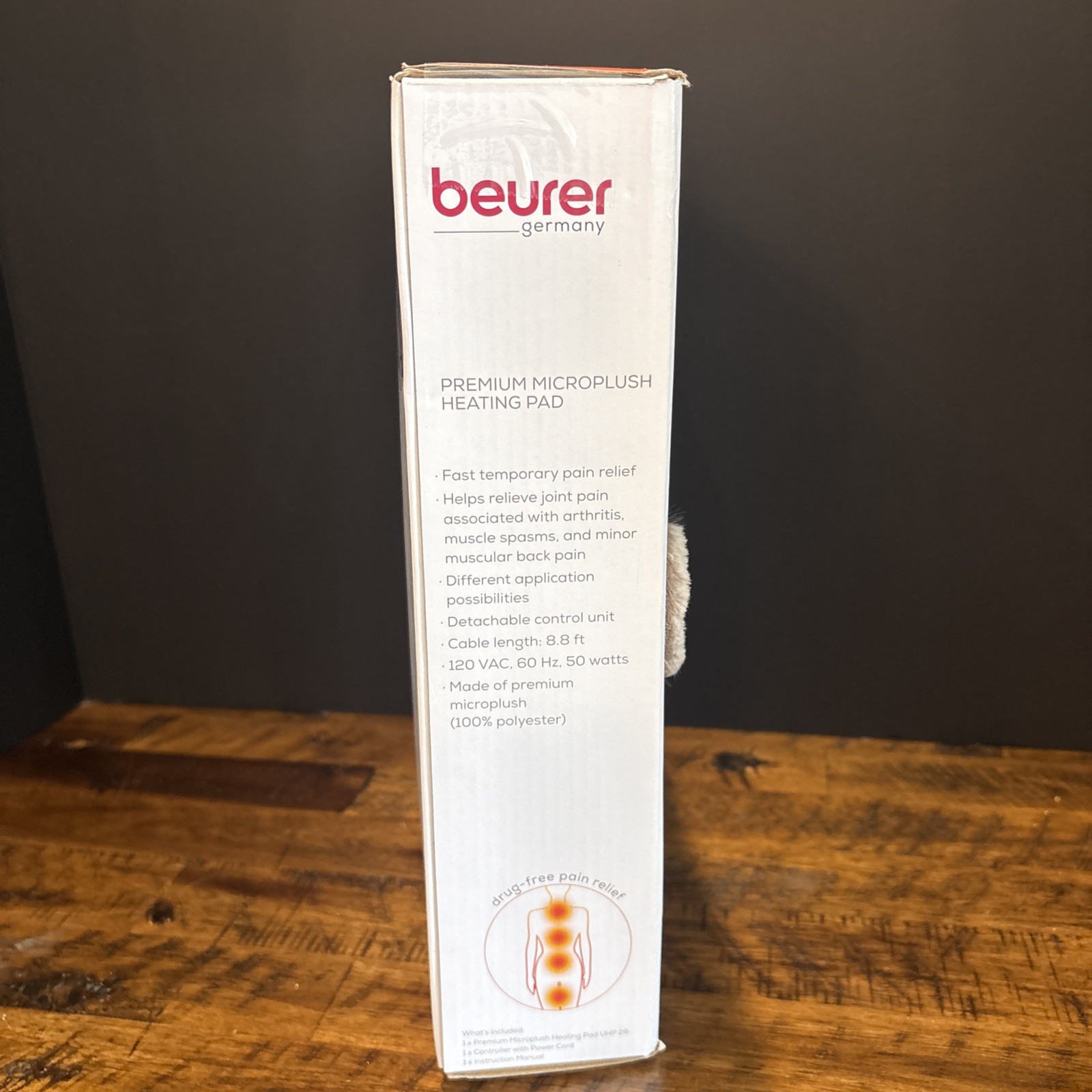 Beurer Nordic Lux XL Faux Fur Heating Pad – Light Gray