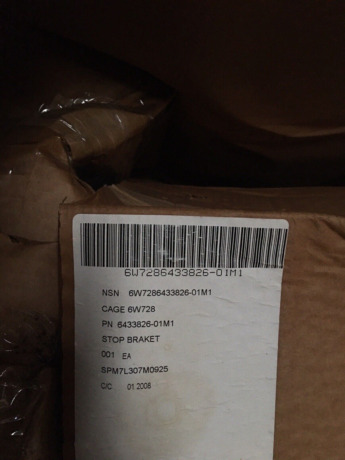 Winch Guide Stop Braket Bracket 6433826-01M1 BAE Systems US Military Vehicle