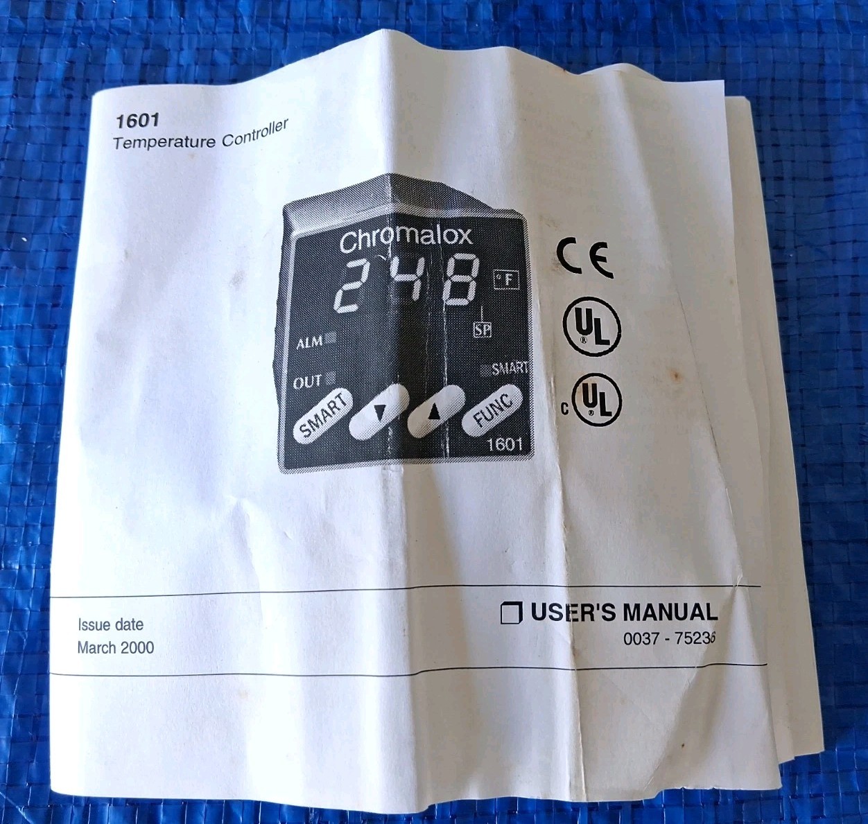 CHROMALOX 1601-11030 (1600 Series) Digital Temperature Controller 100/240 VAC
