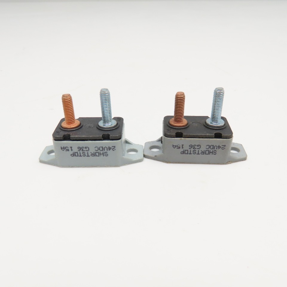 Eaton 123A50-A5P Shortstop 24V 50A Circuit Breaker 24VDC G36 15A Lot Of 2