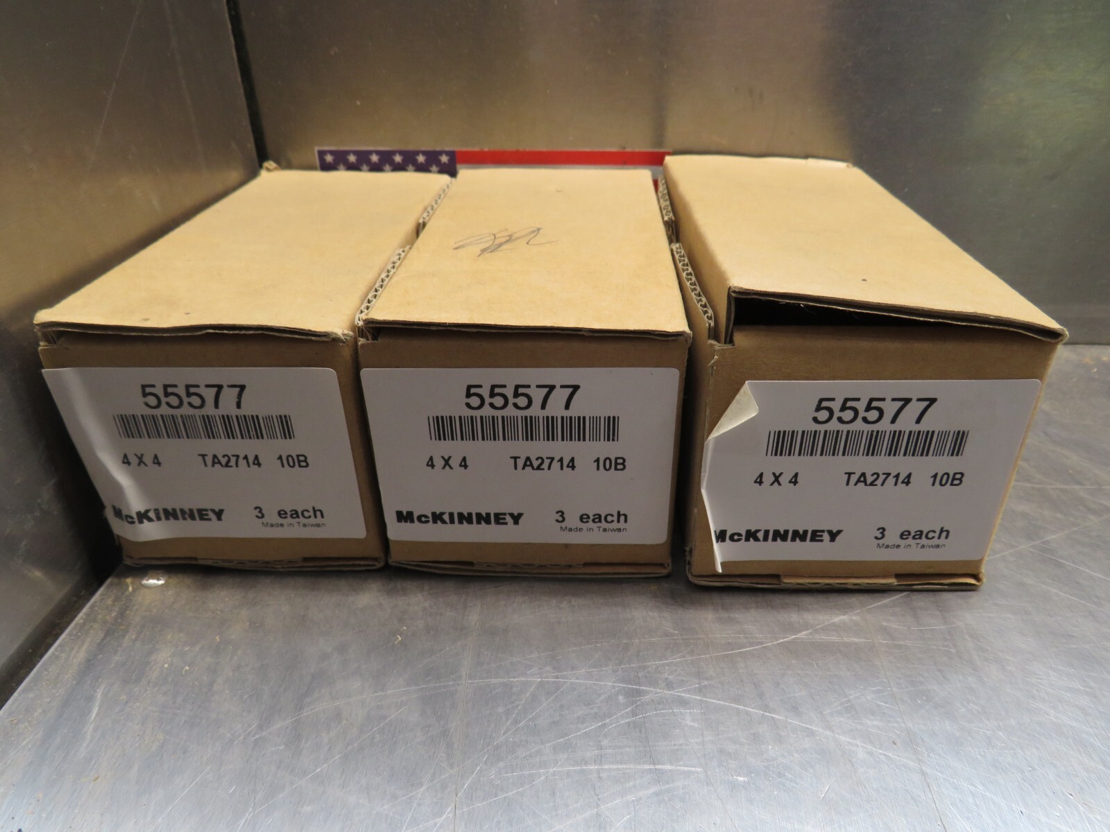 McKinney 55577 Hinge 4 x 4 TA2714 10B Lot of 3 Sets