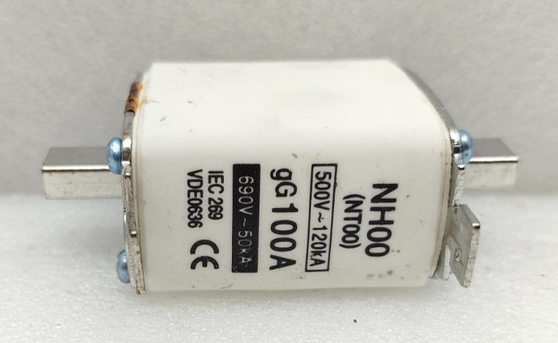 HRC FUSE LINK NT00-100A NH00 (NT00) gG100A 500V/600V-gL/gG PACK OF 3 PCS NEW