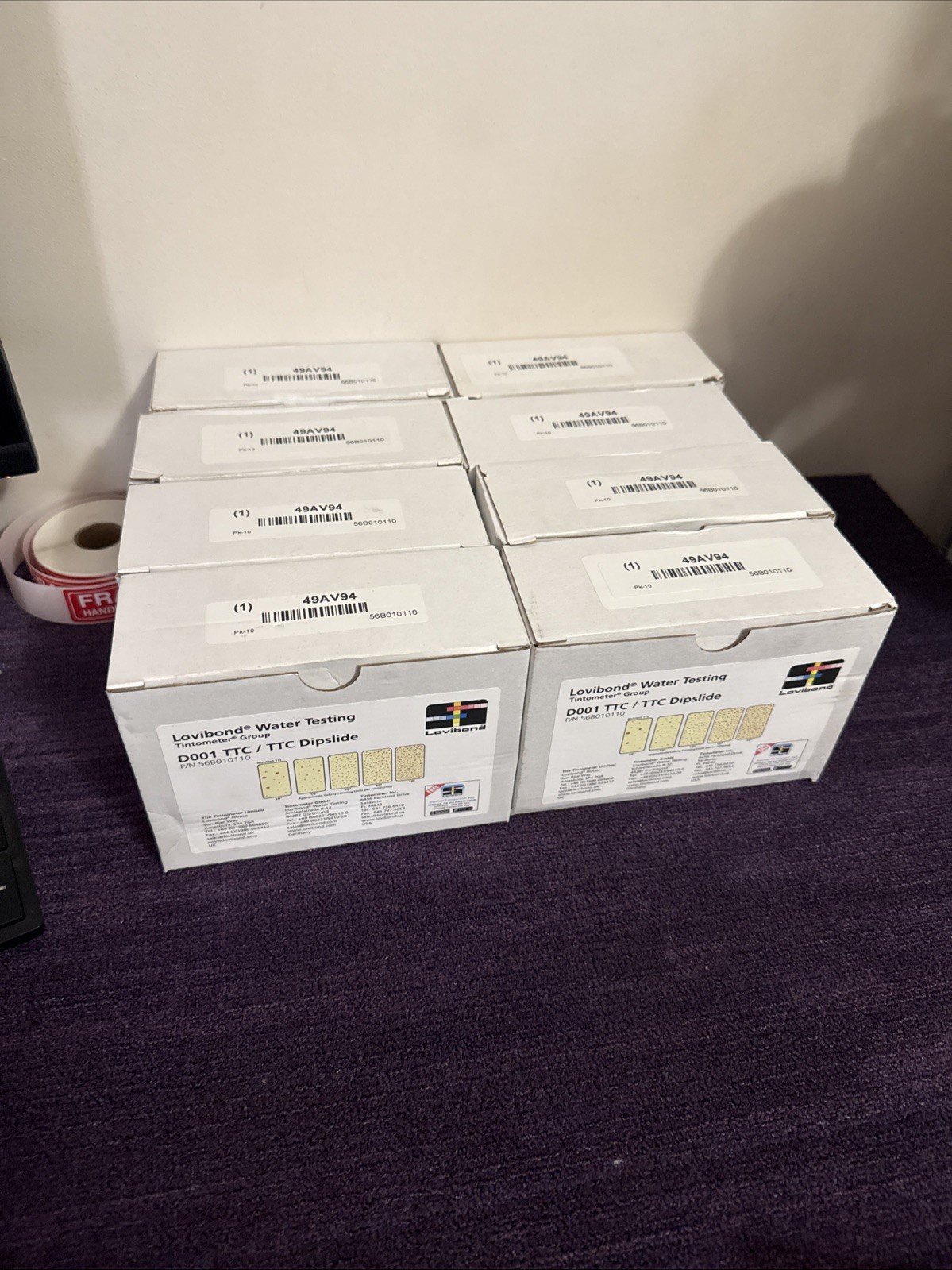 Lovibond D001 TTC / TTC Dipslides 56B010110 Water Testing 2 Box’s Of 10 Exp5/26