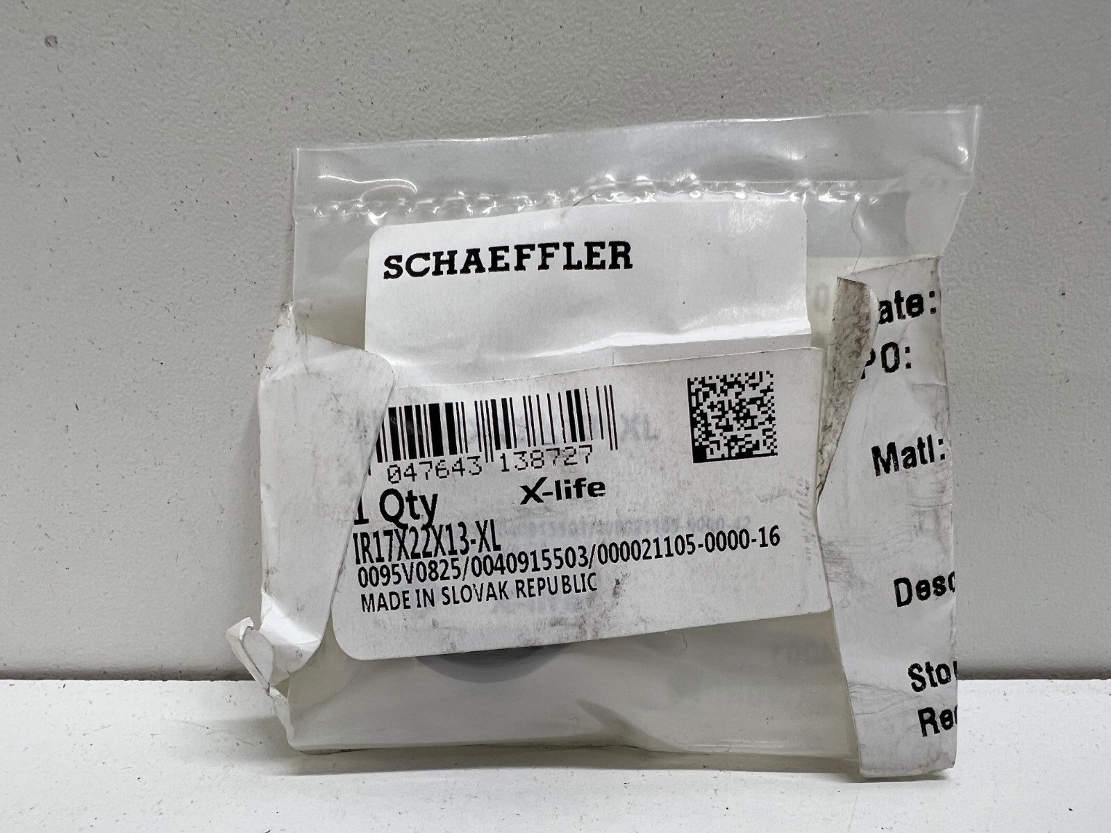NEW OLD STOCK! SCHAEFFLER NEEDLE ROLLER BEARING INNER RING IR17X22X13-XL