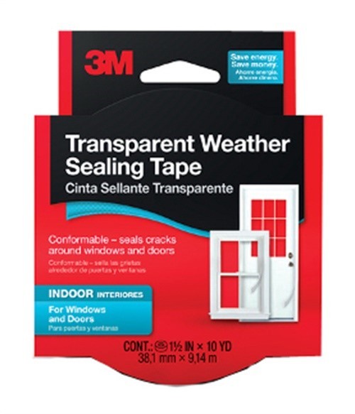 3M 2110NA Clear Silicon Weather Sealing Tape 30 L ft.x0.25 Thick in. (Pack of 5)