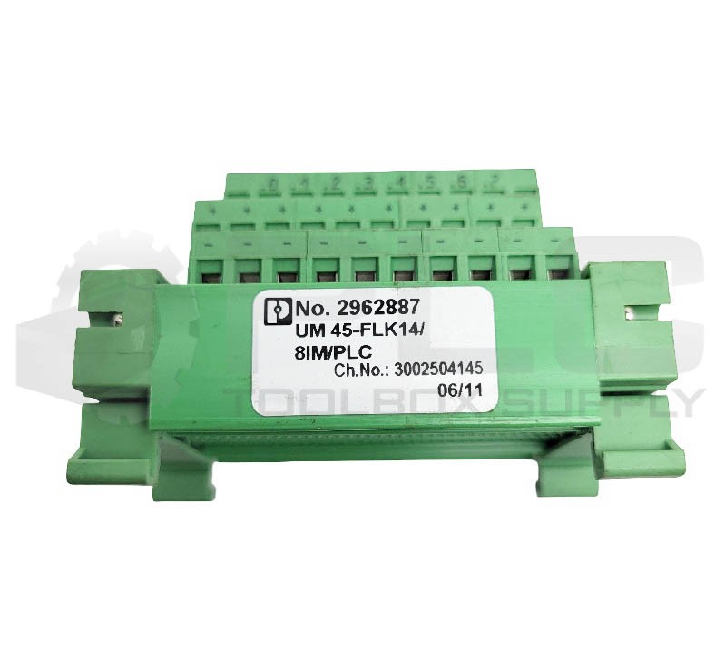 NEW PHOENIX CONTACT 2962887 TERMINAL BLOCK INTERFACE MODULE UM 45-FLK14/8IM/PLC