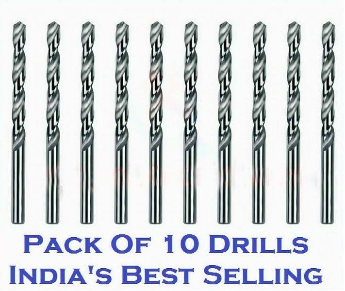 HSS Parallel Shank Twist Drills Dia 8.10 MM Jobber Series Pack Of 10-IS 5101